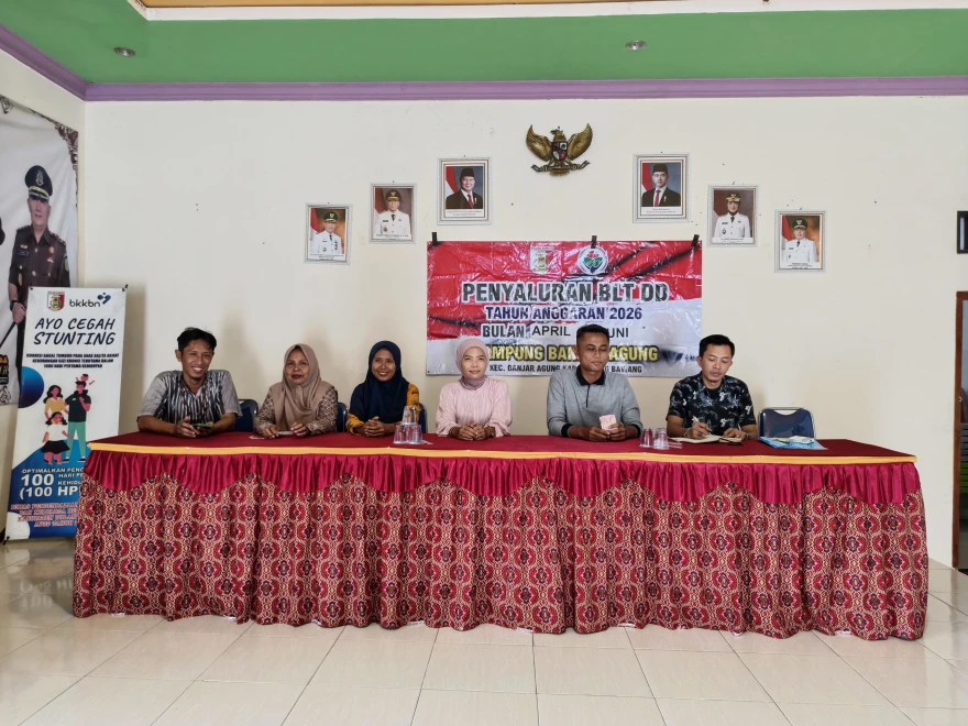 Transparan dan Tepat Sasaran, Kampung Banjar Agung Salurkan BLT DD Triwulan Kedua Tahun 2026